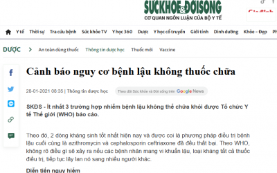 Thuốc chữa bệnh lậu – lợi và hại như thế nào? Lắng nghe chuyên gia chia sẻ